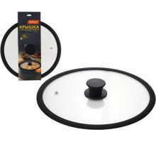 MALLONY Крышка стеклянная с силиконовым ободком CAPPELLO, 28 см диа, сил ручка (003546)