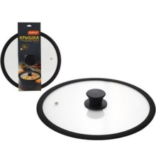 MALLONY Крышка стеклянная с силиконовым ободком CAPPELLO, 28 см диа, сил ручка (003546)