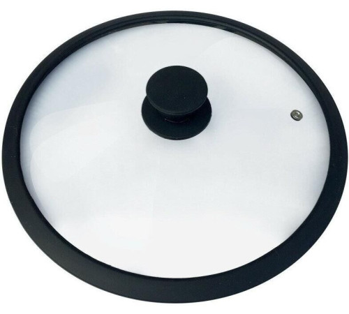 MALLONY Крышка стеклянная с силиконовым ободком CAPPELLO, 28 см диа, сил ручка (003546)