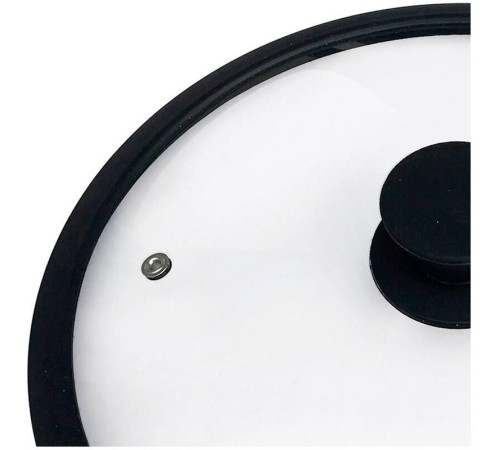 MALLONY Крышка стеклянная с силиконовым ободком CAPPELLO, 28 см диа, сил ручка (003546)