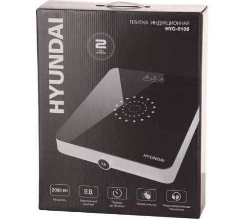 HYUNDAI HYC-0105 белый стеклокерамика (настольная)
