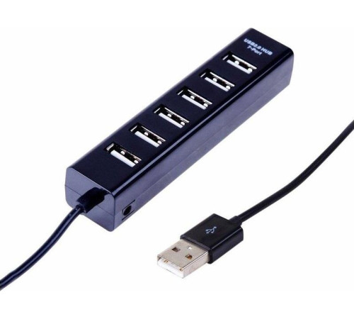 REXANT (18-4107) РАЗВЕТВИТЕЛЬ USB НА 7 ПОРТОВ, ЧЕРНЫЙ