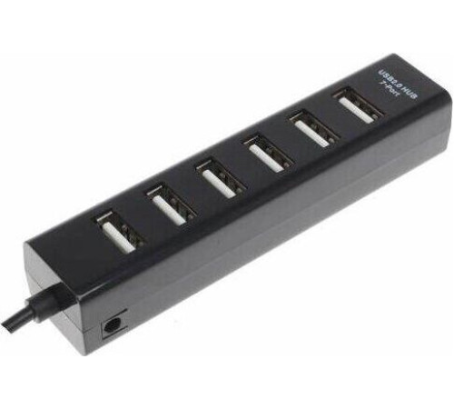 REXANT (18-4107) РАЗВЕТВИТЕЛЬ USB НА 7 ПОРТОВ, ЧЕРНЫЙ