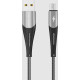 MORE CHOICE (4627151198095) K41Sm USB (m)-microUSB (m) 3.0А 1.0м - серебро/черный