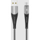 MORE CHOICE (4627151198095) K41Sm USB (m)-microUSB (m) 3.0А 1.0м - серебро/черный