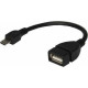 REXANT (18-1182) USB КАБЕЛЬ OTG MICRO USB НА USB ШНУР 0.15 М, ЧЕРНЫЙ
