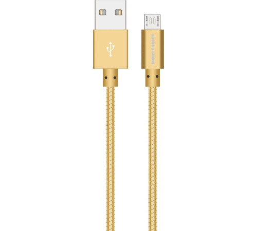 MORE CHOICE (4627151191997) K31m USB (m)-microUSB (m) 1.0м - золотой