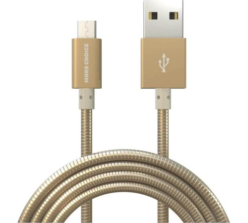 MORE CHOICE (4627151191997) K31m USB (m)-microUSB (m) 1.0м - золотой