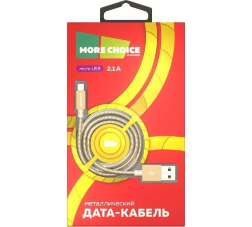 MORE CHOICE (4627151191997) K31m USB (m)-microUSB (m) 1.0м - золотой