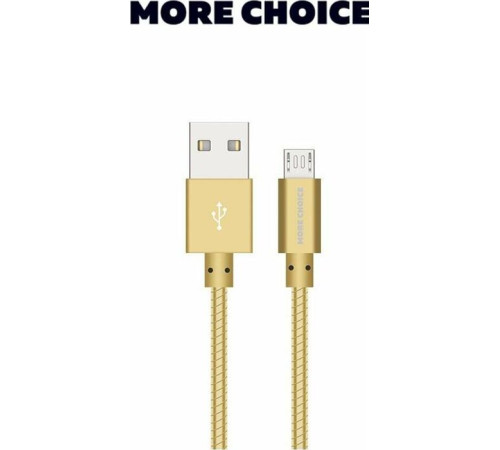 MORE CHOICE (4627151191997) K31m USB (m)-microUSB (m) 1.0м - золотой