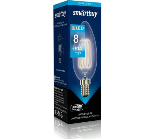 SMARTBUY (SBL-C37F-8-40K-E14) 8W/4000/E14
