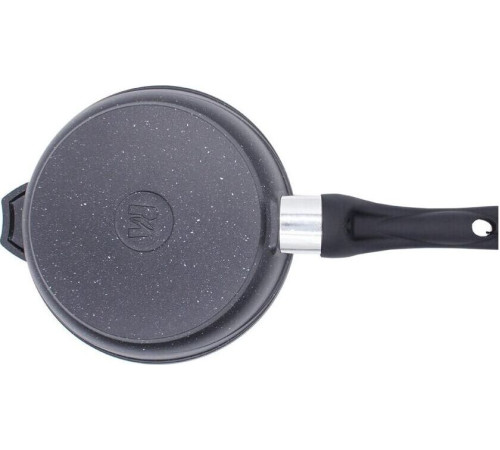 МЕЧТА С24802 Гранит black 24см несъемная ручка стеклянная крышка