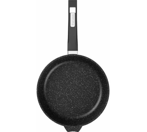 МЕЧТА С24802 Гранит black 24см несъемная ручка стеклянная крышка