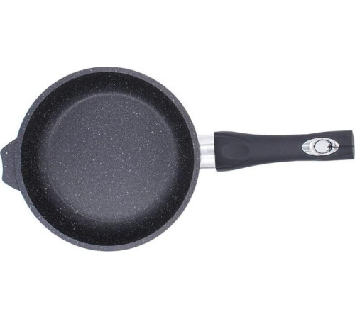 МЕЧТА С24802 Гранит black 24см несъемная ручка стеклянная крышка