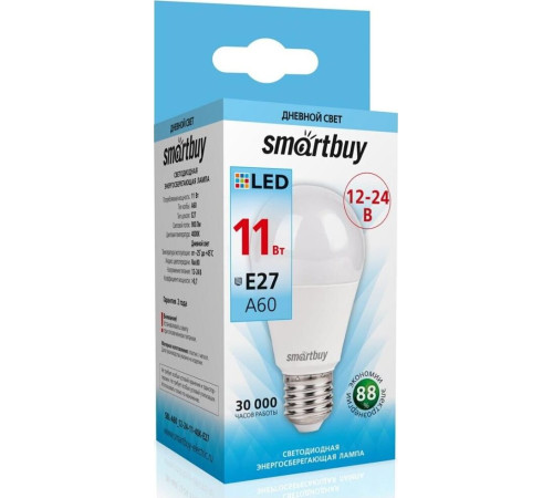 SMARTBUY (SBL-A60_12-24-11-40K-E27) 11W/4000/E27