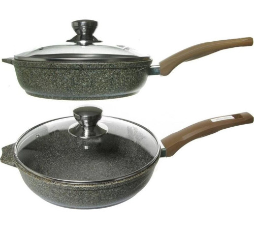 МЕЧТА С26902 Premium mokko 26см с несъемная ручка стеклянная крышка