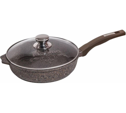 МЕЧТА С26902 Premium mokko 26см с несъемная ручка стеклянная крышка