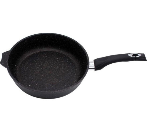 МЕЧТА С26802 Гранит black 26см несъемная ручка стеклянная крышка