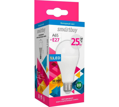 SMARTBUY (SBL-A65-25-60K-E27) 25W/6000/E27