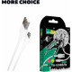 MORE CHOICE (4627151197302) K14m USB (m)-microUSB (m) 0.25 м белый