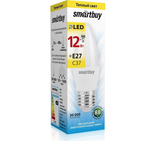 SMARTBUY (SBL-C37-12-30K-E27) 12W/3000/E27