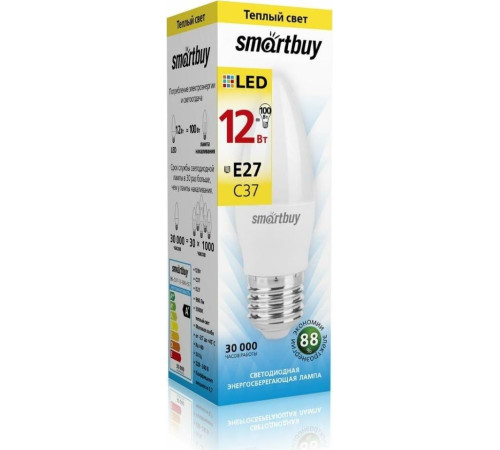 SMARTBUY (SBL-C37-12-30K-E27) 12W/3000/E27
