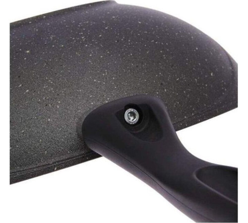 МЕЧТА С28802 Гранит black 28см несъемная ручка стеклянная крышка