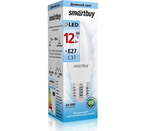 SMARTBUY (SBL-C37-12-40K-E27) 12W/4000/E27
