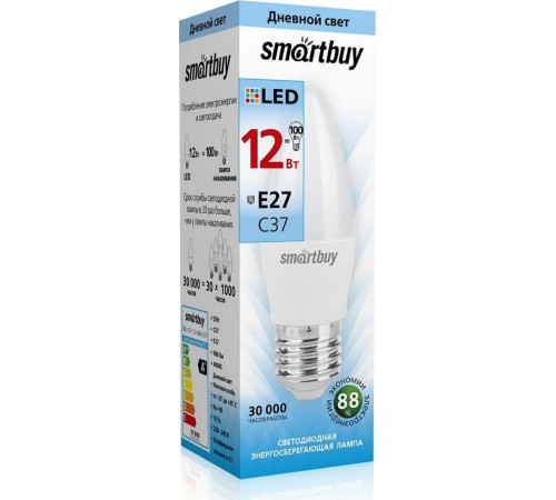 SMARTBUY (SBL-C37-12-40K-E27) 12W/4000/E27