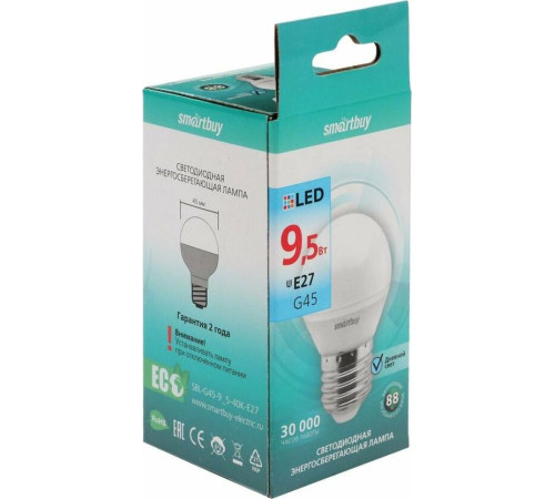 SMARTBUY (SBL-G45-9_5-40K-E27) 9.5W/4000/E27
