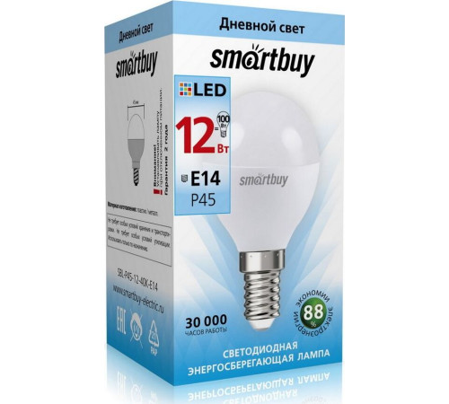 SMARTBUY (SBL-P45-12-40K-E14) 12W/4000/E14