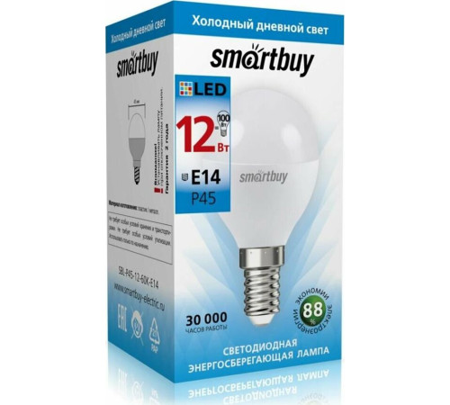 SMARTBUY (SBL-P45-12-60K-E14) 12W/6000/E14