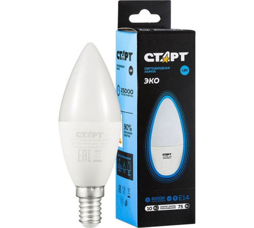 СТАРТ (17274) LEDCANDLEE14 10W 65 WS