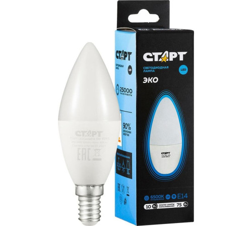 СТАРТ (17274) LEDCANDLEE14 10W 65 WS