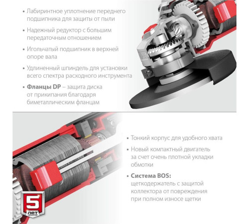 ЗУБР УШМ-125-1005 УШМ 125 мм, 1000 Вт.