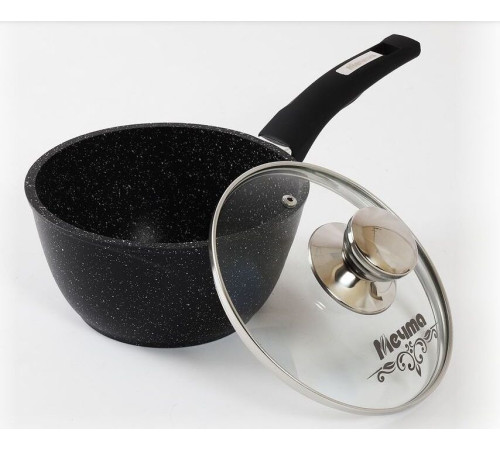 МЕЧТА 81802 Гранит black 1,2л несъемная ручка стеклянная крышка