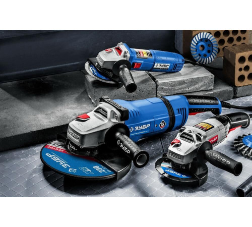 ЗУБР УШМ-П125-1500 ЭПСТ УШМ 125 мм, 1500 Вт, регулировка оборотов, серия Профессионал.