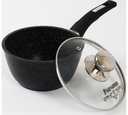 МЕЧТА 82802 Гранит black 1,7л несъемная ручка стеклянная крышка