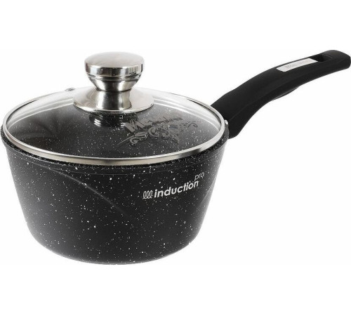 МЕЧТА 82802И Гранит black Induction Pro 1,7л несъемная ручка стеклянная крышка