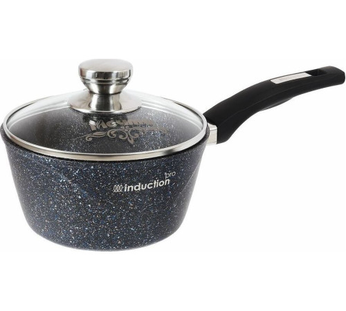 МЕЧТА 82803И Гранит black Induction Pro 1,7л несъемная ручка стеклянная крышка