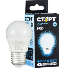 СТАРТ (17259) LEDSPHEREE27 7W 65 WS
