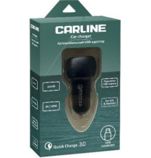 CARLINE CH-2QC 2хUSB Quick Charge 3.0 в прикуриватель 12В черный в коробке