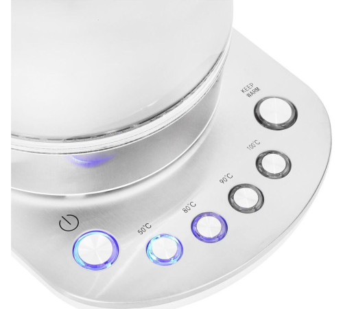 HYUNDAI HYK-G4033 1.7л. 2200Вт белый/серебристый (стекло)