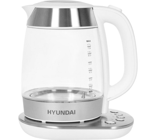 HYUNDAI HYK-G4033 1.7л. 2200Вт белый/серебристый (стекло)
