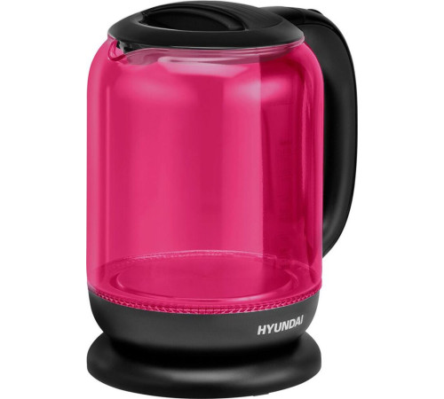 HYUNDAI HYK-G4808 1.8л. 2200Вт малиновый/черный (стекло)
