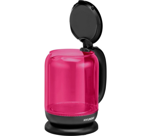 HYUNDAI HYK-G4808 1.8л. 2200Вт малиновый/черный (стекло)