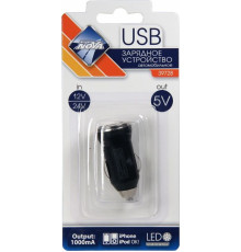 NOVA BRIGHT для моб.устройств, USB-порт, 1000мА, LED индикатор, 12/24В 39728