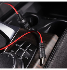 REXANT (16-0231) Автозарядка с индикатором (разъем 2.1х5.5) (АЗУ) шнур прямой 1.5 м REXANT