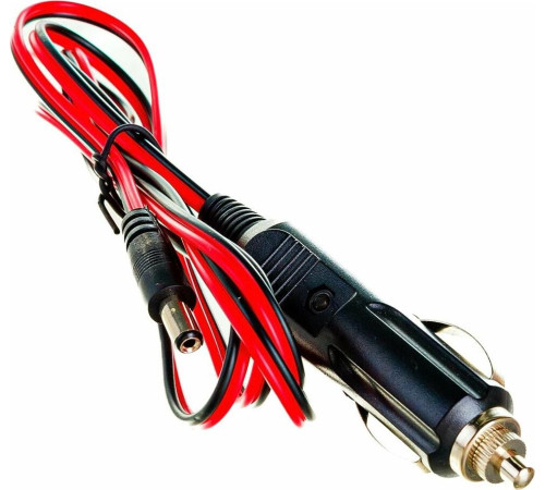 REXANT (16-0231) Автозарядка с индикатором (разъем 2.1х5.5) (АЗУ) шнур прямой 1.5 м REXANT