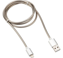 REXANT (18-7057) Кабель REXANT USB-Lightning 2 A, 1 м, матовая сталь